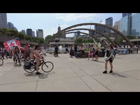 world naked bike ride 2023|4K World NAKED Bike Ride TORONTO 2023 (WARNING: Full。